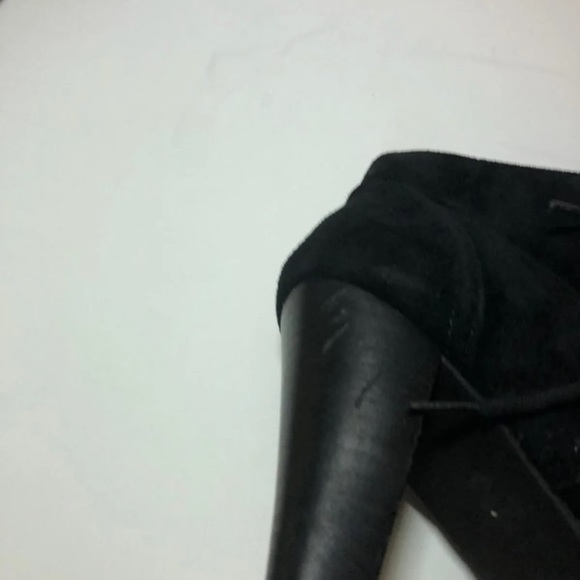 Heeled Ankle Booties Lace Up Combat Sole - Picture 8 of 8